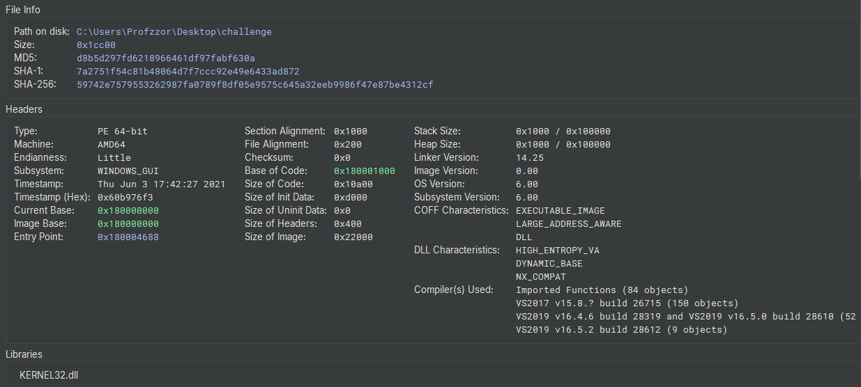 Figure 5: Triage Summary from Binary Ninja