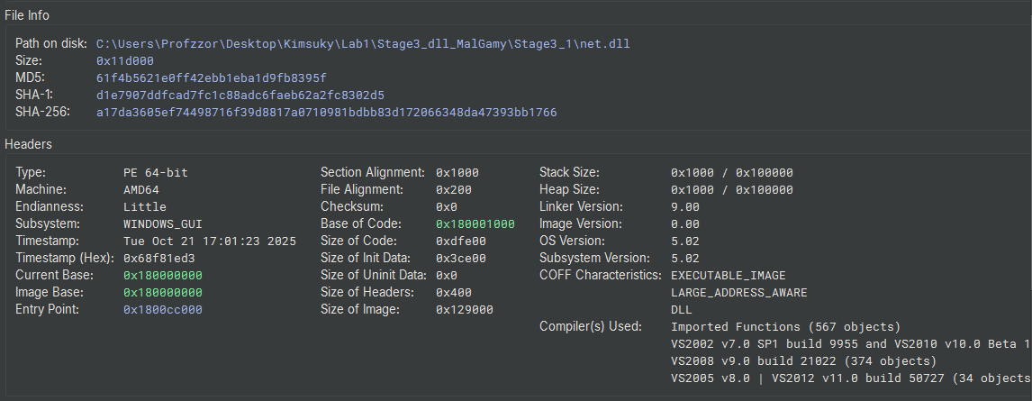 Figure 16: Triage VIew in Binary Ninja
