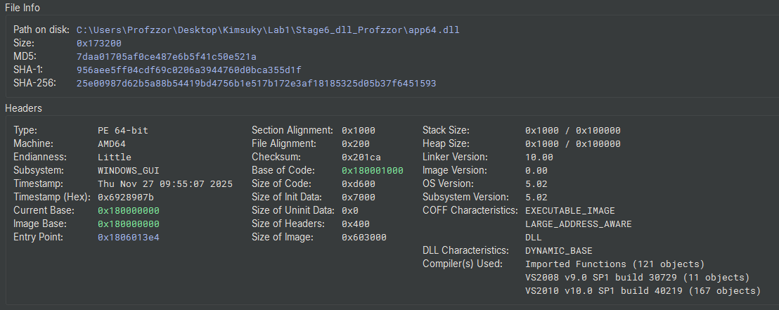 Figure 25: Binary Ninja Triage summary view
